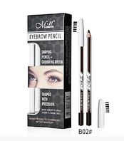 MENOW Олівець для брів зі щіточкою, водостійкий | колір В_02