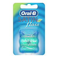 Зубна нитка Oral-B Satin floss вощена (м'ятна), 25 м