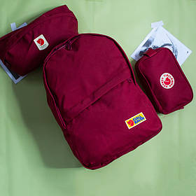 Рюкзак повсякденний Fjällräven Kånken бордового кольору розмір 40х27х16 см