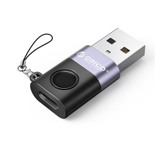 Адаптер-перехідник Orico USB 2.0 — Type-C OTG 22.5 W 480 Мбіт/с Black (ORICO-WAC-BK-BP)