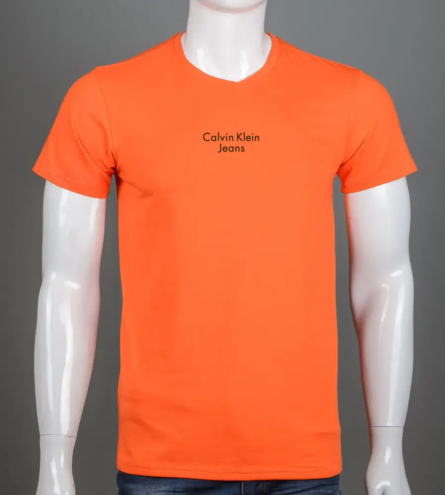 Футболка чоловіча Calvin Klein Jeans 2303м (Уп.4шт M-XXL), Помаранч