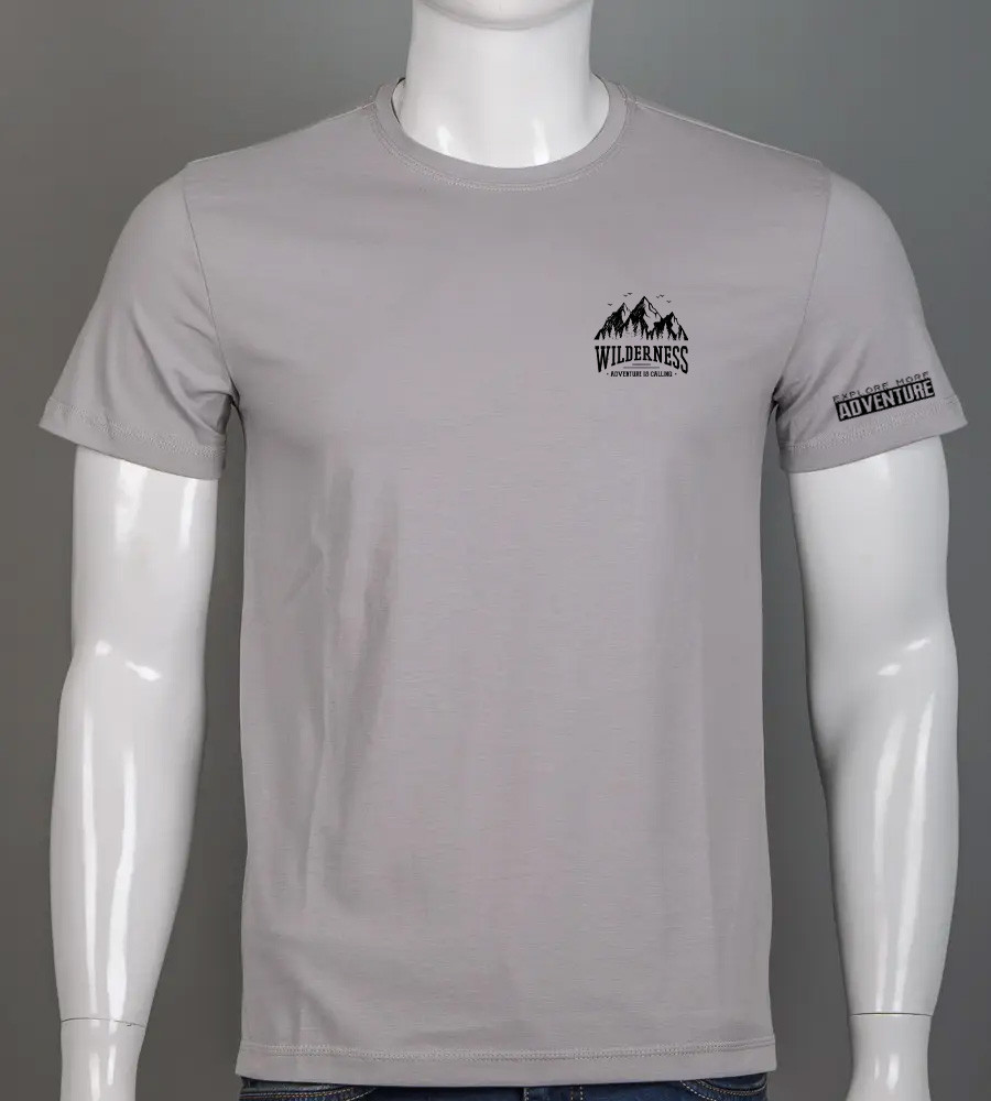 Футболка чоловіча Wilderness 2405м (Уп.4шт M-XXL), Світло-сірий, фото 1