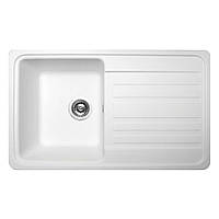 Кухонна мийка Miraggio Versal 765х460х190, білий глянсовий