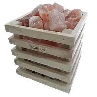 Корзинка Кубик Greus с гималайской солью 4,5 кг для бани и сауны