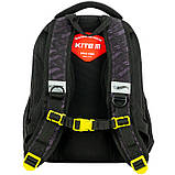 Рюкзак шкільний каркасний Kite Education Hot Wheels 35x26x13.5 см 12 л, 115-130 см, чорний (HW24-555S), фото 5