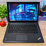 Хороший бізнес Ноутбук Lenovo ThinkPad T450 14" 1600x900 Touchscreen i7 5600U 8GB 256GB SSD, фото 3