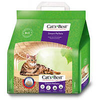 Наполнитель Cat s Best Smart Pellets для кошачьего туалета, древесный, 5л/2.5кг