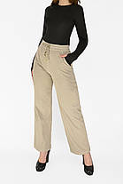 Джинси літні жіночі бавовняні Штани карго парашут літні Бежевий 2XL, фото 4