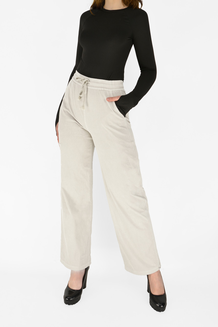 Джинси літні жіночі бавовняні Штани карго парашут літні Молочний 2XL