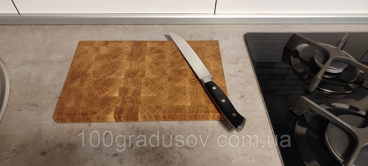 Торцевая разделочная доска из дуба + ясеня PAV-Wood 30х40х4,5 см - фото 10 - id-p2112678446