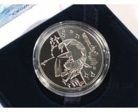 Подарочная коллекционная серебряная монета "Скорпион" 925 пробы, 16 грамм, Национальный банк Украины
