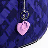 Рюкзак шкільний каркасний Kite Education Check and Hearts 35x26x13.5 см 12 л, фіолетовий (K24-555S-3), фото 9