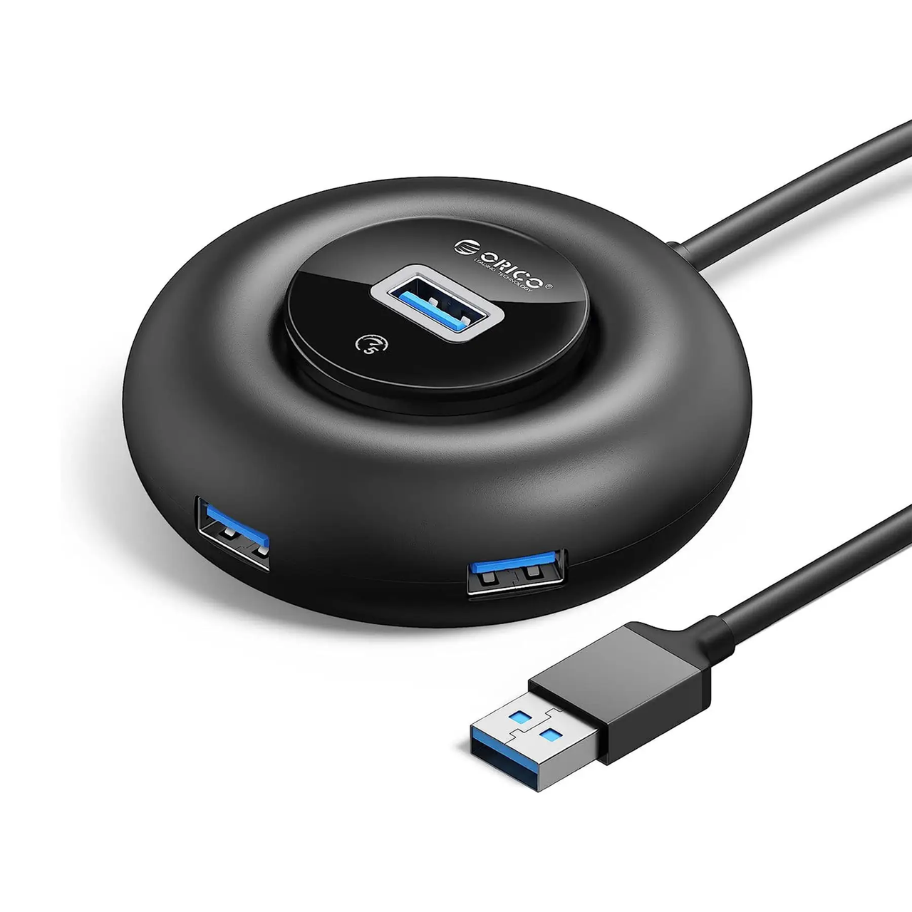 USB-концентратор Orico USB хаб USB — 4x USB 3.0 + Type-C 5 в 1 5 Гбіт/с 0.3 м Black (ORICO-YX2-U3-03-BK-BP)