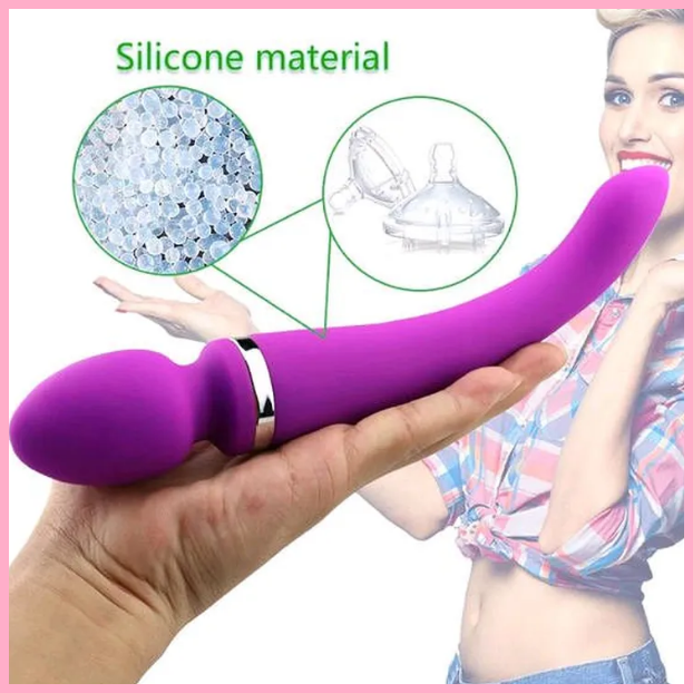 Вібратор у формі мікрофона, Двосторонній вібратор від USB, жіночий вібратор двосторонній, Інтимні іграшки, фото 1