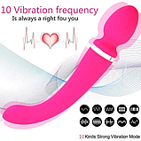 Вібратор у формі мікрофона, Двосторонній вібратор від USB, жіночий вібратор двосторонній, Інтимні іграшки, фото 7