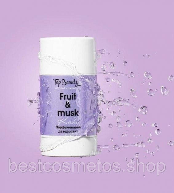 Парфумований дезодорант з пробіотиком Fruit and Musk Top Beauty 50 г