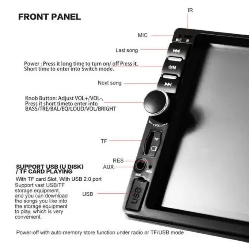 Автомагнитола 2 din с экраном и пультом Bluetooth магнитола Pioneer в машину - фото 6 - id-p2112696527