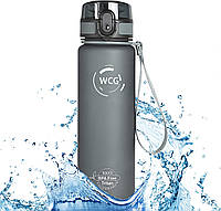 Новинка! Спортивная бутылка для воды WCG Grey 1 л