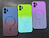 Чохол для IPhone 13 силіконовий із магнітним кільцем MagSafe, green, фото 5