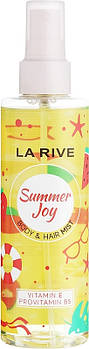 Спрей для тіла та волосся парфумований La Rive Summer Joy Mist 200 мл. Міст
