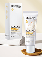 Пінка - скатка для вмивання з екстрактом рису Bioaqua Rice Raw Pulp Cleanser 100 гр