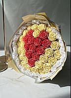 Букет цветов из цельнолитого шоколада Callebaut