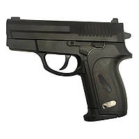 Toys Пистолет ZM01-B, черный, с пульками, металический