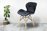 Новинка! Кресло JUMI Scandinavian Design (эко-кожа) Black