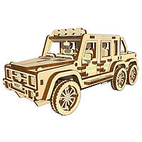 Toys Деревянный конструктор "Пикап 6х6" OPZ-001, 174 детали