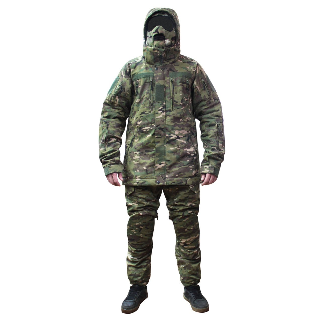 Тактичні штани ріп-стоп мультикам теплі (зима) для військових