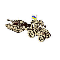 Toys Деревянный конструктор "Украинский Фермер" Pazly UPZ-005 311 деталей