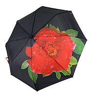 Зонт-полуавтомат Swifts Кустовая роза Черный (18035-4)