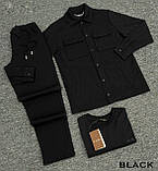 Чоловічий костюм і футболка Loro Piana CK7468 чорний S, М, фото 2