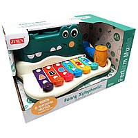 Toys Детский ксилофон "Крокодил" с молотком RJ6807