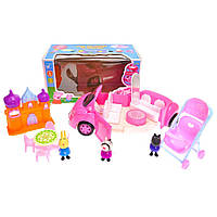 Toys Машина с героями "Свинка Пеппа" YM11-813 музыкальная со светом
