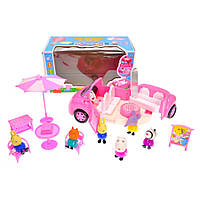 Toys Машина с героями "Свинка Пеппа" YM11-807 музыкальная со светом