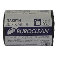 Пакунки для сміття Buroclean чорні 35 л 100 шт. (4823078910622)