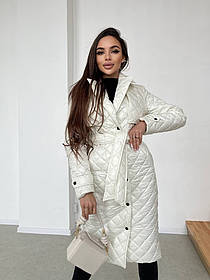 Женское двубортное стеганное пальто Размер:  XS-S(42-44), M- L(46-48), XL(50)