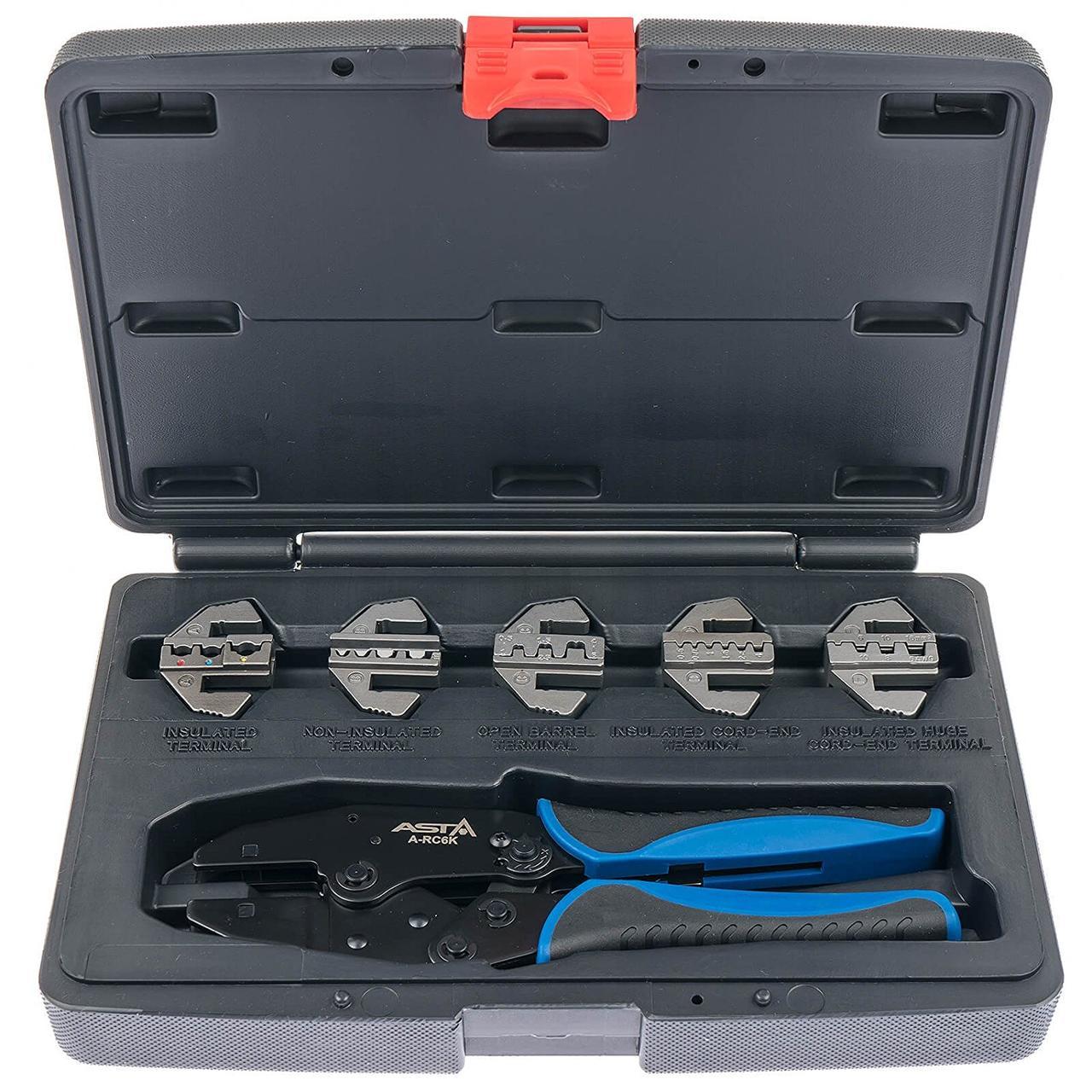 Кліщі для обтиску / зачищення проводів у наборі ASTA A-RC6K, фото 1