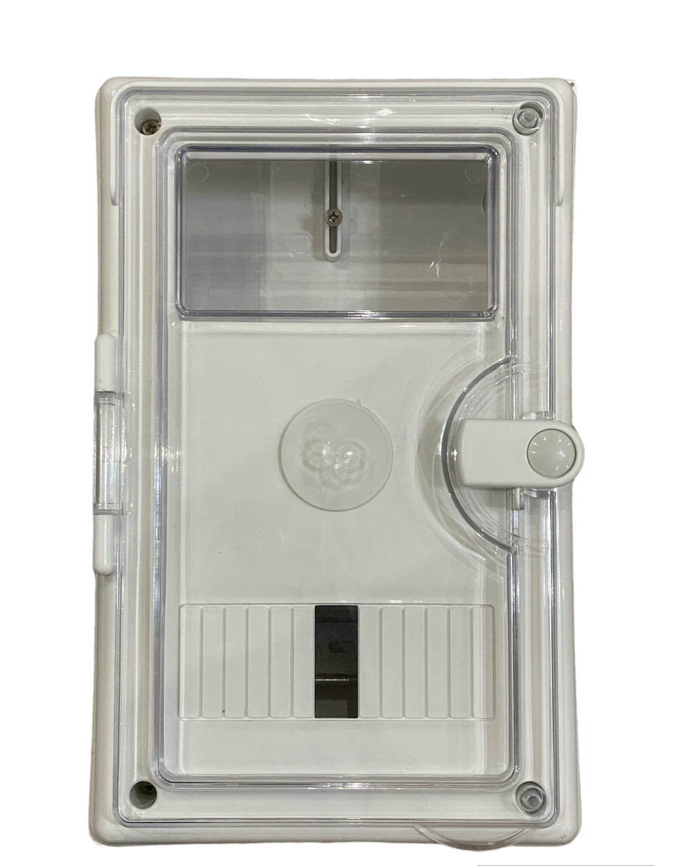 Щит електричний для електронного однофазного електролічильника та 6 автоматів накладний білий