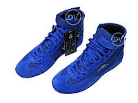 Боксёрки борцовки LiG замшевые 31-45 (обувь для бокса) синие