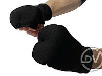 Перчатки накладки для карате черные (S-XL)