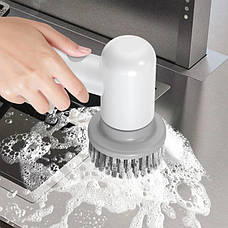 Електрична щітка RESTEQ Cleaning Brush Q1 з безліччю функцій для прибирання, різні насадки, IPX6, фото 4