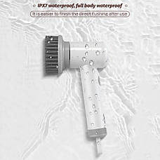 Електрична щітка RESTEQ Cleaning Brush Q1 з безліччю функцій для прибирання, різні насадки, IPX6, фото 5