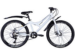 Велосипед ST 24" Discovery FLINT DD рама-" з крилом Pl 2024 (білий (м))