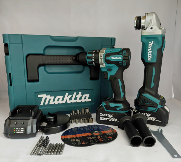 Набір 2в1 АКБ Makita 36V (Шуруповерт Makita  DTW485 + Болгарка  Makita DGA 504 )