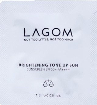 Сонцезахисний крем Lagom Brightening Tone Up Sun SPF 50+ PA++++ , 1.5ml