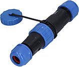 Герметичний швидкознімний з'єднувач електрокабелю на 2 піна Вологозахист IP68, фото 7
