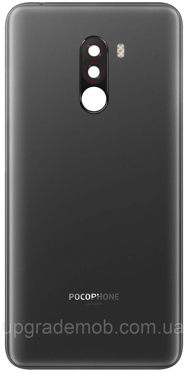 Задня кришка Xiaomi Pocophone F1 чорна Graphite Black оригінал + скло камери