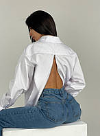 Женская рубашка с открытой спиной (по желанию)